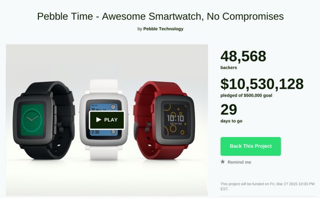 Fotografía - [Es Pebble Hora] de Pebble SmartWatch Nueva llega a más de $ 10 millones en Kickstarter Financiación Con 29 Días Aún To Go